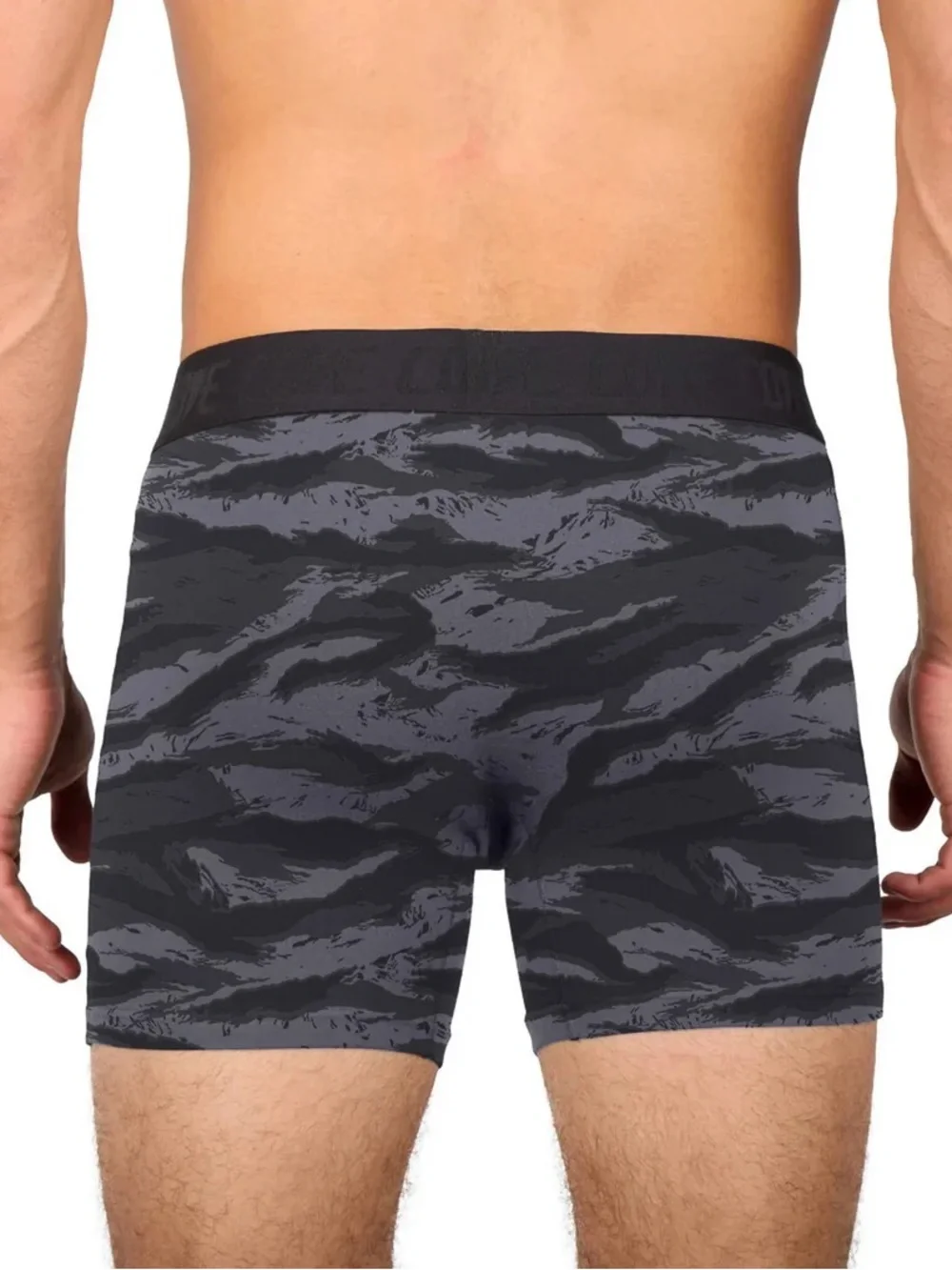 Cove Organic Cotton Boxers - Tiger Camo Black
